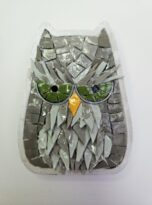 Gufo grigio in mosaico