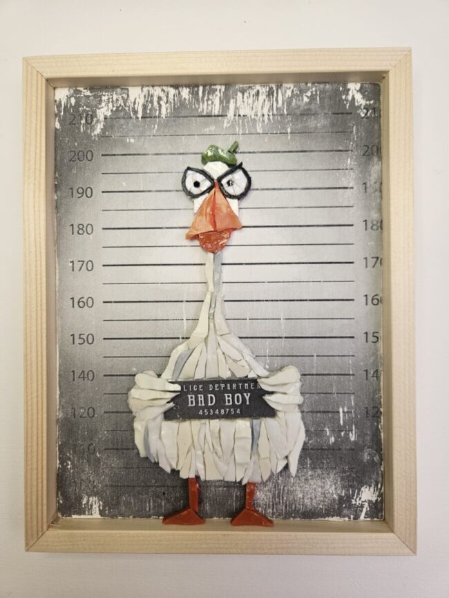 oca criminale bad boy in mosaico