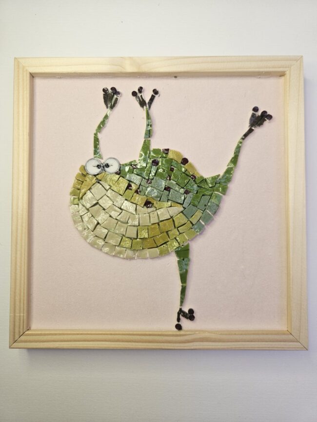 Rana danzante in mosaico