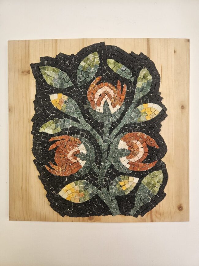 Trasposizione con fiori rossi