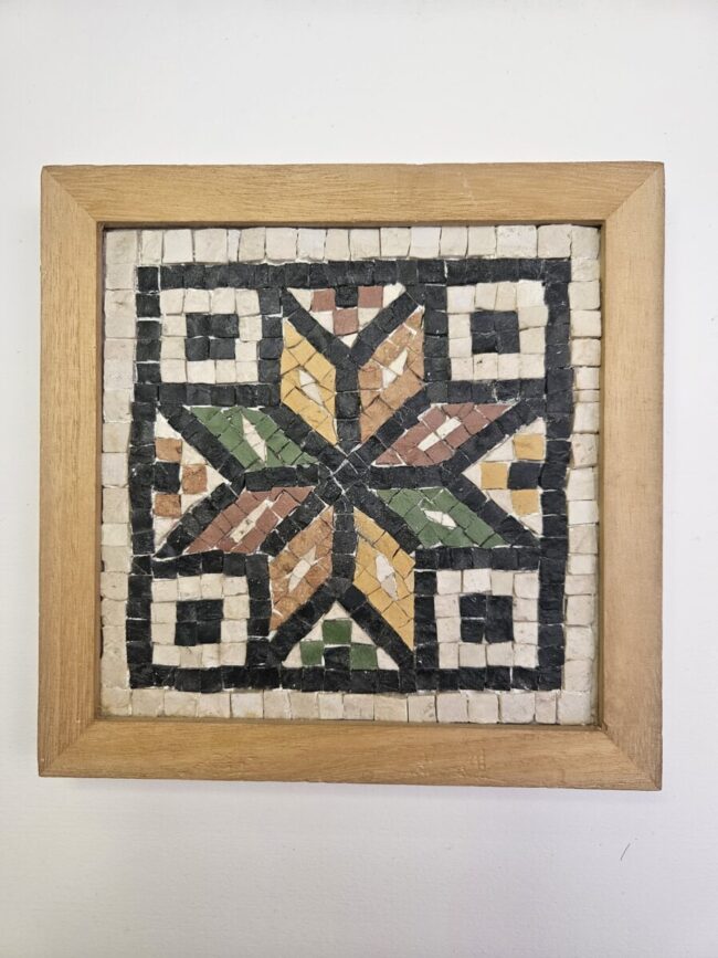 modullo moaico romano fiore ottagonale
