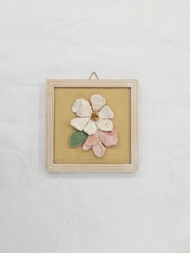 Bouquet di fiori mosaico lilievo