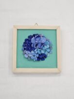 Bouquet blu in mosaico vetro