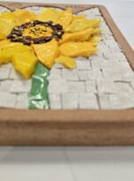 coroncina con girasole mosaico