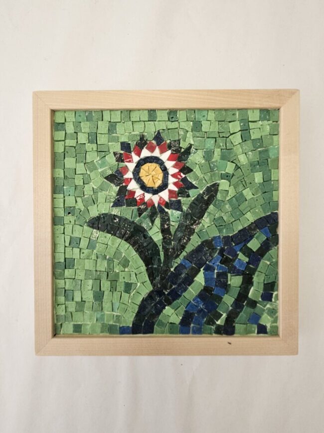 Fiore copia in mosaico da Sant'Appolinare classe Ravenna