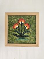 Fiore arancio copia in mosaico Classe Ravenna