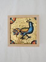 Pavone  in mosaico con fondo oro San Vitale Ravenna