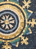 Stella cristallo grande di Galla Placidia in mosaico Ravenna