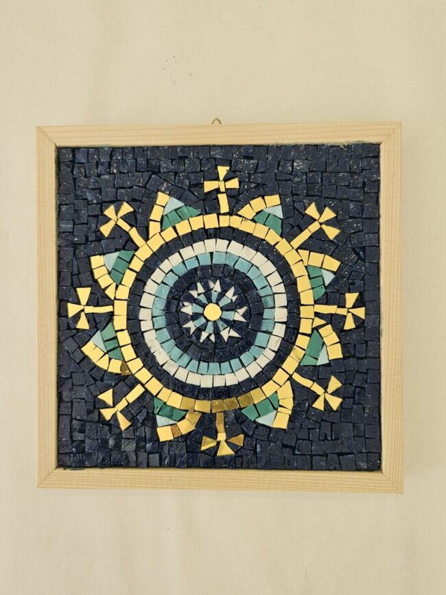 Stella cristallo piccolo di Dalla Placidia in mosaico Ravenna