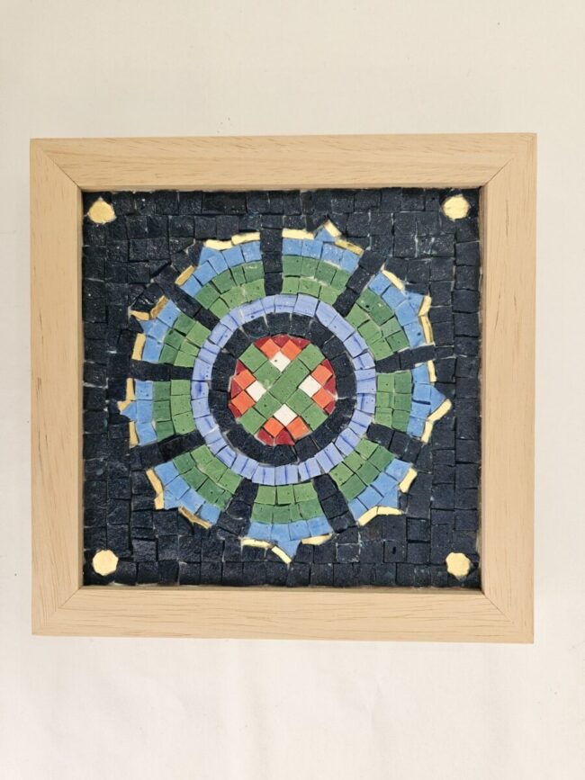 Stella fiore in mosaico volta di Galla Placidia